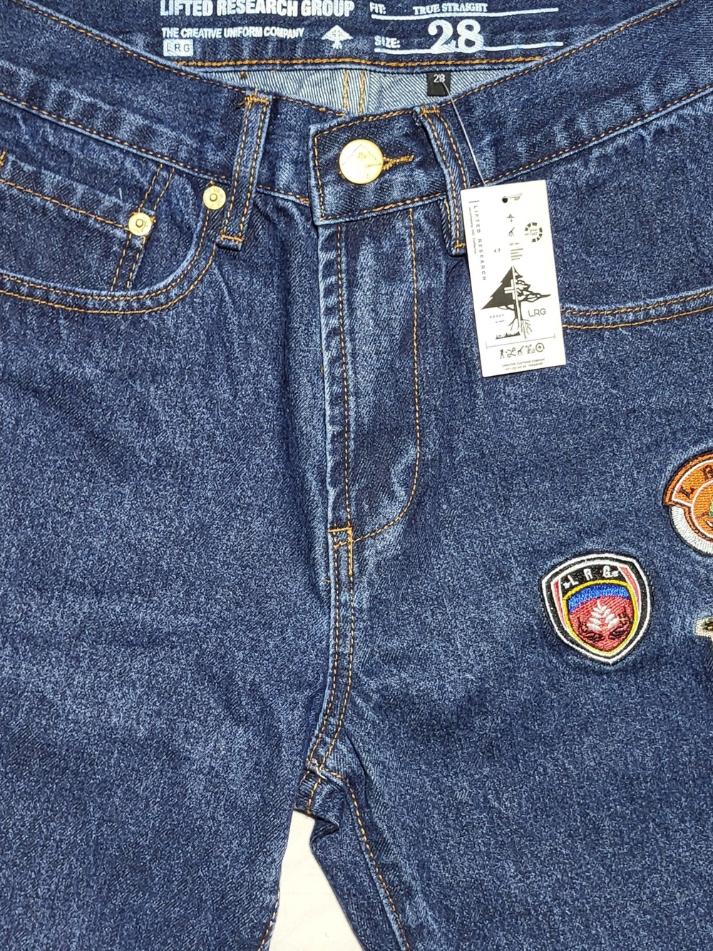 LRG Men's NWT Patchwork Denim Skate Jeans